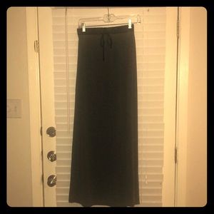 Gray maxi skirt